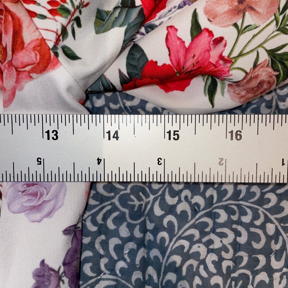 Floral Off Shoulder Crop Top Bell Sleeve Boho Cottagecore Peasant BlouseSmall - Picture 6 of 7